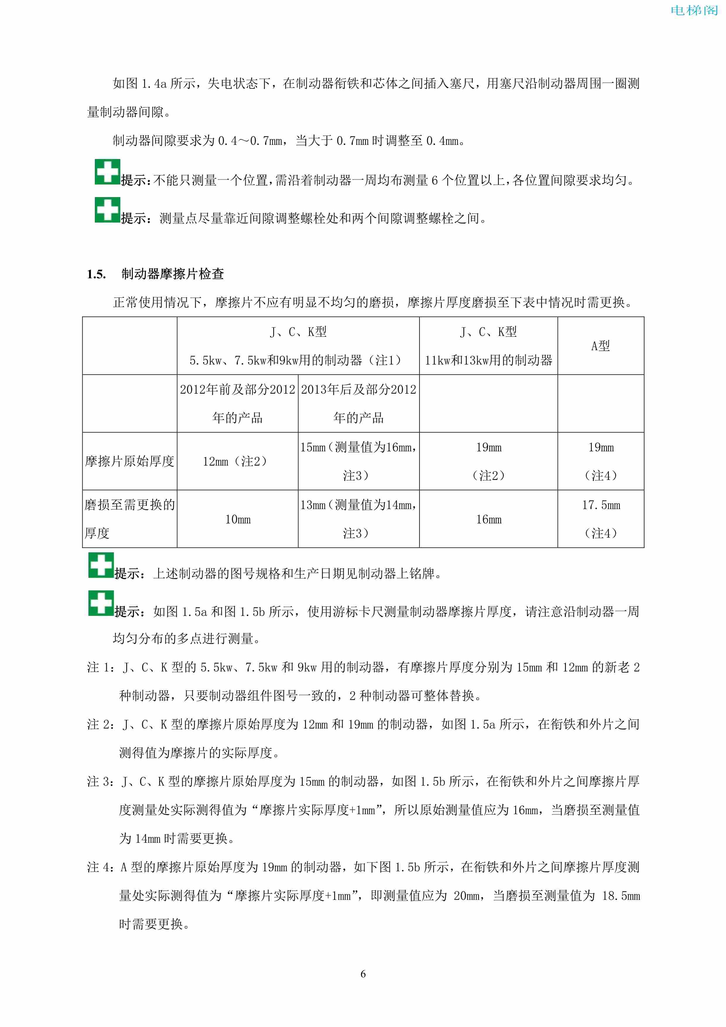 上海三菱电梯有限公司自动扶梯制动器维护作业要领汇编_7.jpg